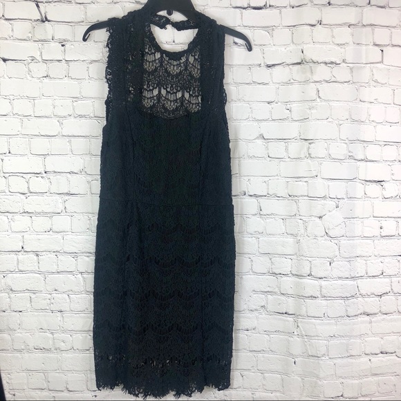 Free People Lace Daydream Bodycon Slip Dress Black - Picture 2 of 6